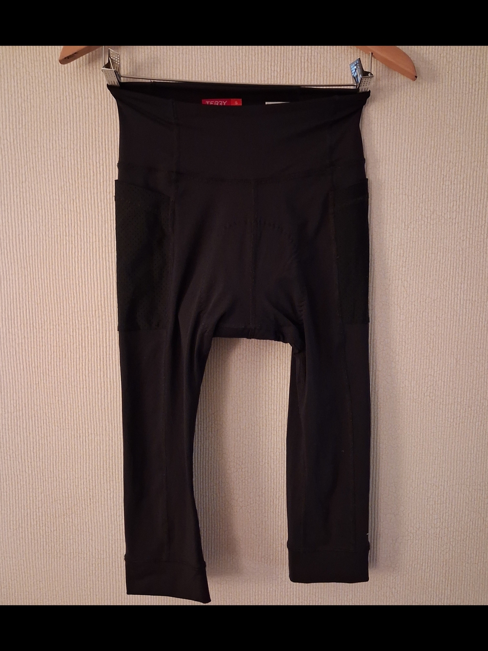 Terry Cycling Capri Leggings Sz S Womens Black Like New